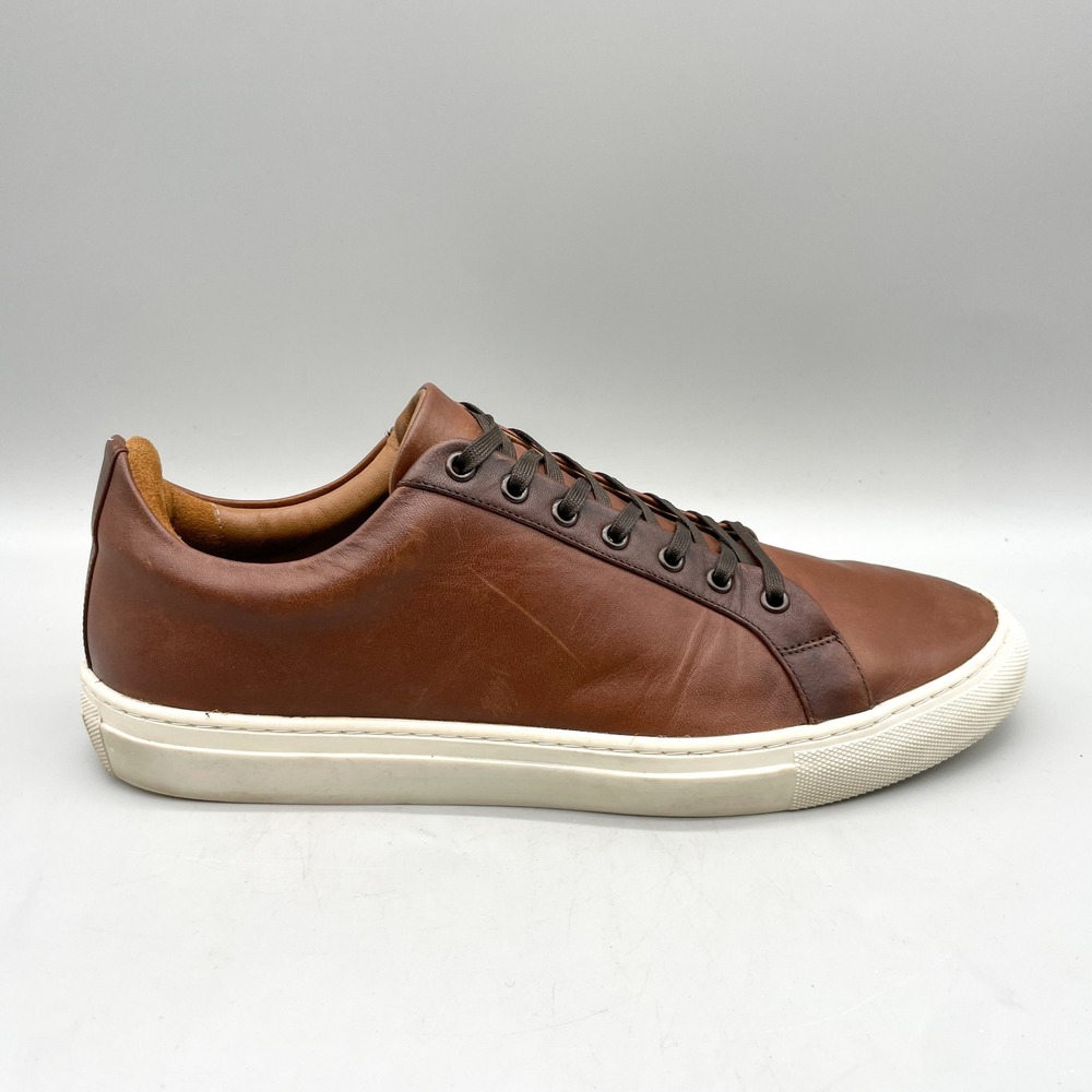 Thursday Boot Co Mens 12 Premier Low Top Sneakers Brandy Leather Casual Preppy